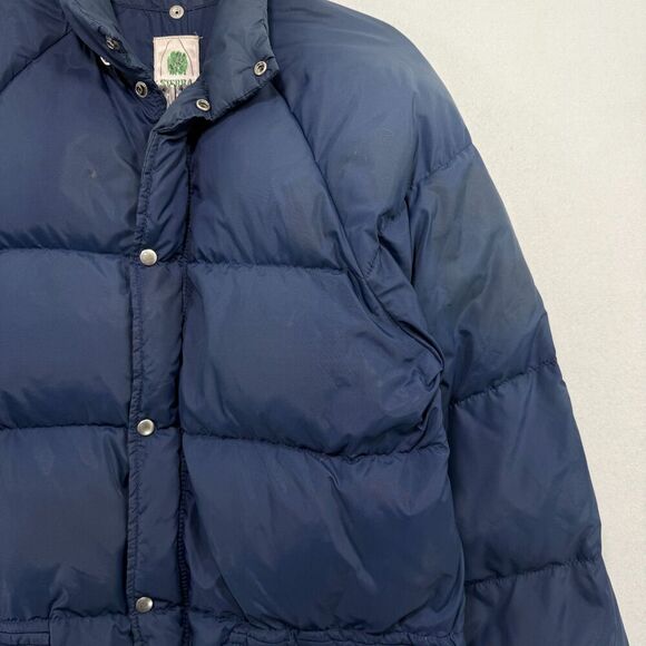 Vintage Sierra Designs Down Puffer Jacket Men S Blue Outdoor Active Hiking - Picture 15 of 16